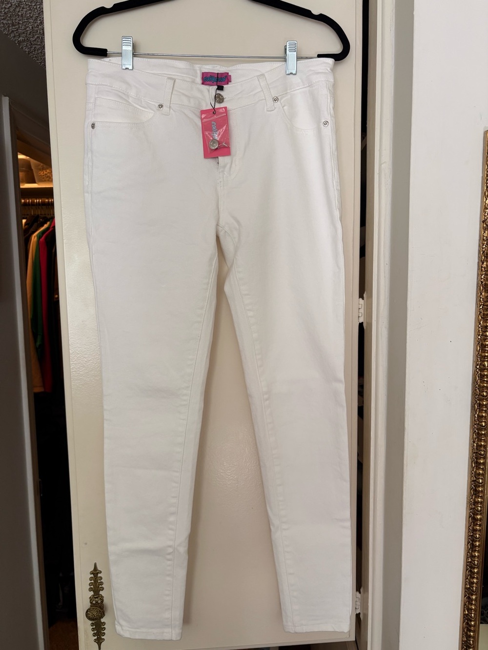 Edikted Skinny Jeans in White Size Large NWT